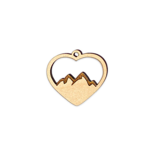 Mountain Heart Pendant / Earrings