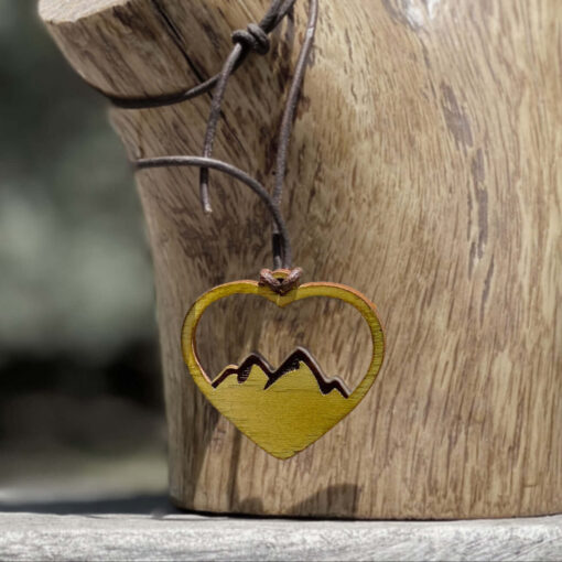 Mountain Heart Pendant / Earrings - Image 2