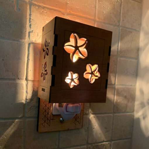 Experience the Tropical Charm: Plumeria Night Light - A Captivating Addition to Your Home Decor