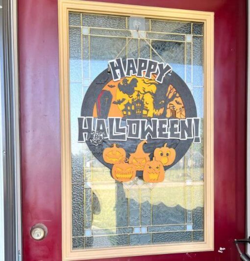 XL Layered Halloween Door Hanger - Image 2