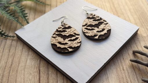 Halloween Bats Earrings - Image 2