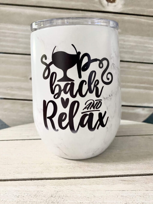 Sip back wine tumbler