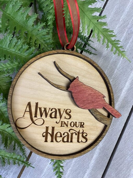 Always in our heart ornament