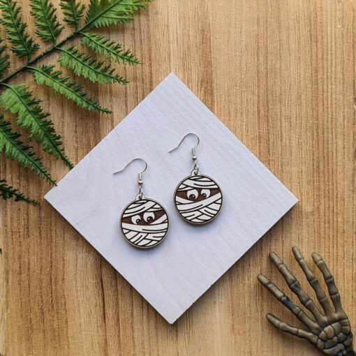 Halloween Mummy Earrings