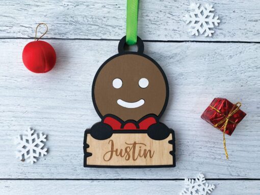 Ginger Bread Christmas Ornament - Personalizable