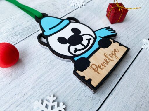 Polar Bear Christmas Ornament - Personalizable - Image 2