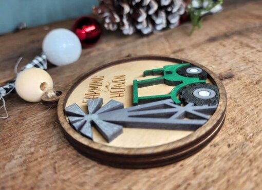 Farming in Heaven Remembrance Ornament with Windmill - Image 2