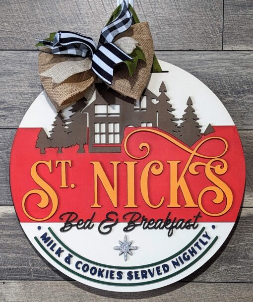 St. Nicks Bed & Breakfast Door Sign