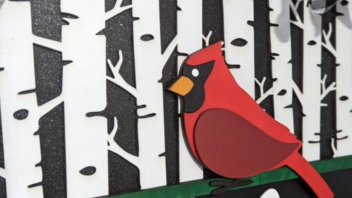 Welcome Cardinal Door Hanger - Image 2