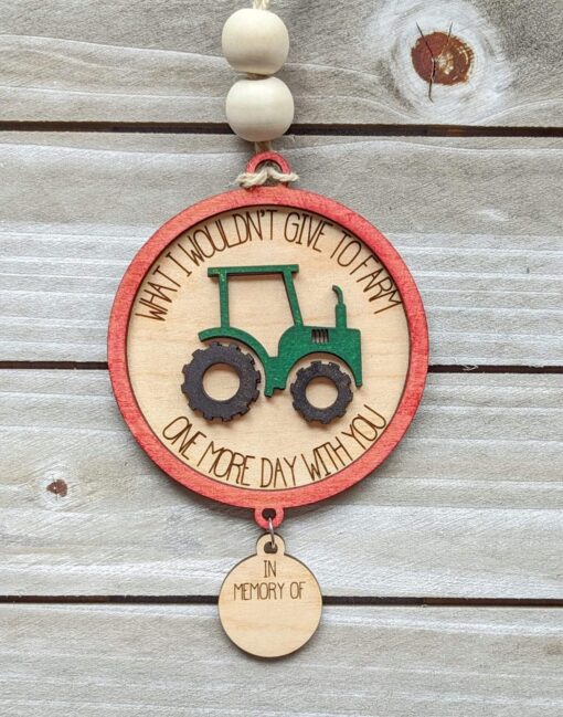 Farming in Heaven Remembrance Ornament