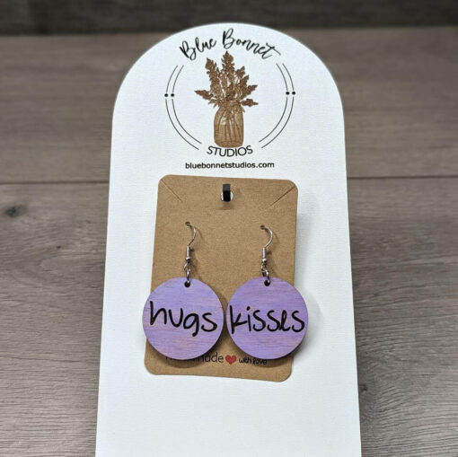 Hugs & Kisses Dangle Earrings