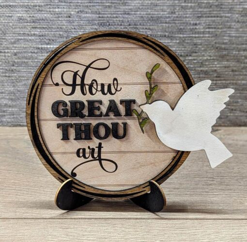 Easter Faith Décor Sign Trio, Christian Easter Jesus Religious Wooden Signs - Image 2