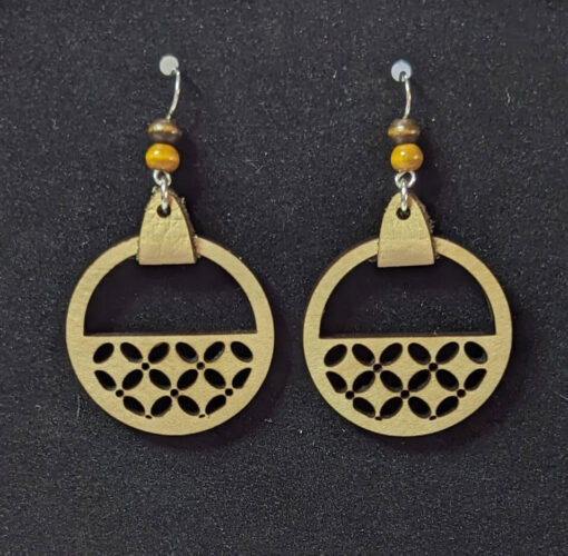 Geometric round Dangle Earrings