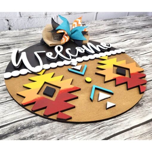 Welcome Aztec Door Hanger - Image 2