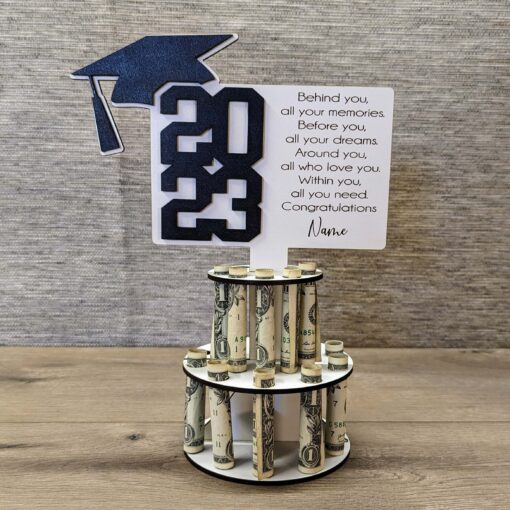 Personalized Graduation Money Cake - Image 2