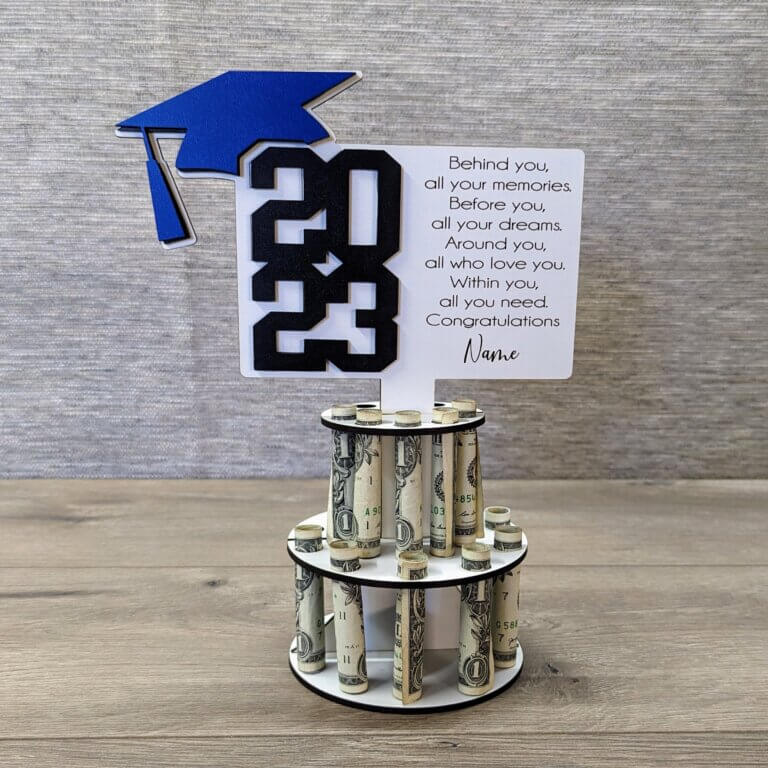 Personalized Graduation Money Cake - Image 5