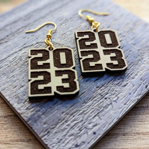 Graduation Year Dangle Earrings