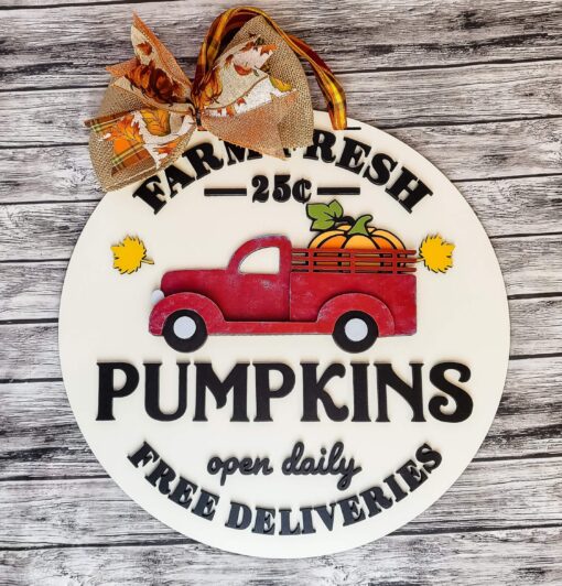 Farm Fresh Pumpkins Sign