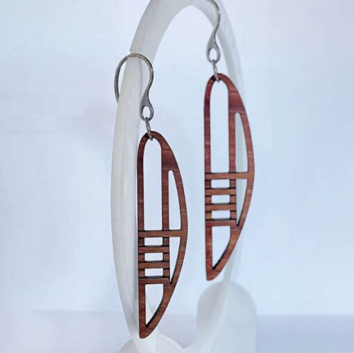 Arts & Crafts Style Dangle Earrings - Image 2