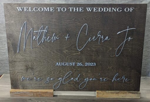 Large Wedding Welcome Sign - Image 3