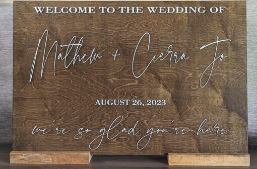 Large Wedding Welcome Sign - Image 4