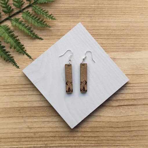 Majestic Mountain Bar Earrings - Image 2