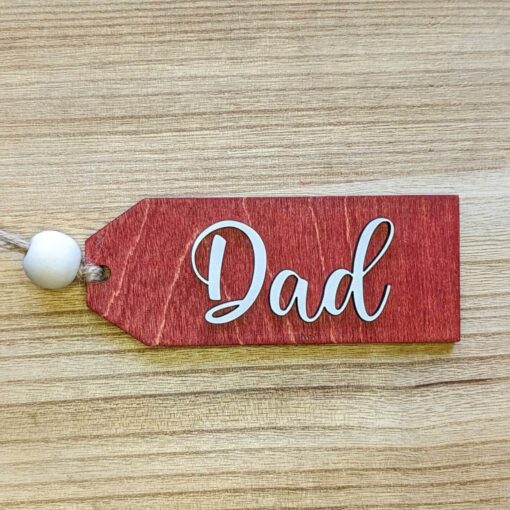 Wood gift tag name, stocking personalized tags, custom Christmas tags, handmade - Image 8