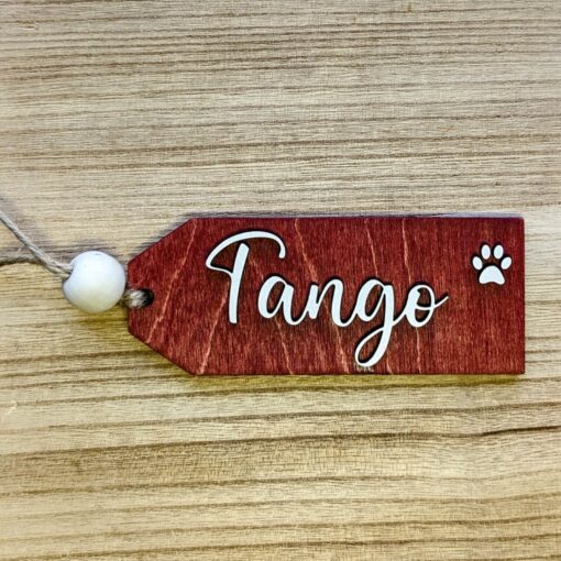 Wood gift tag name, stocking personalized tags, custom Christmas tags, handmade - Image 3