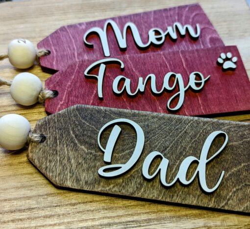 Wood gift tag name, stocking personalized tags, custom Christmas tags, handmade