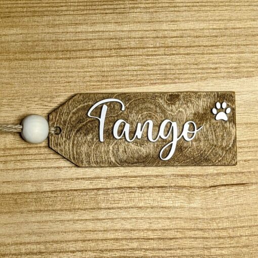 Wood gift tag name, stocking personalized tags, custom Christmas tags, handmade - Image 4