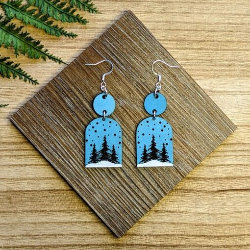 Winter Christmas Tree Arch Earrings