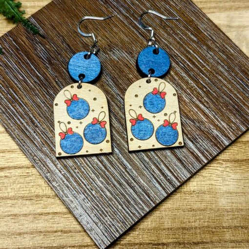 Christmas Ornament Drop Earrings