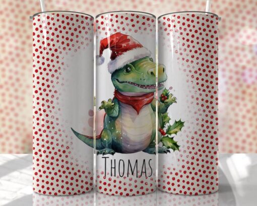 Personalized Dino tumbler