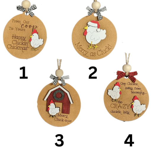 Christmas Chicken Ornaments - Image 2