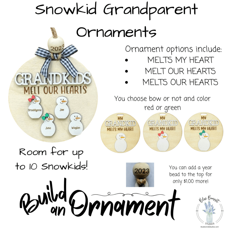 SnowKids Grandparent Ornament