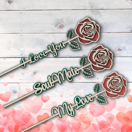 Personalized Laser-Cut Roses: The Perfect Gift for Valentine's Day and Special Occasions - Image 2