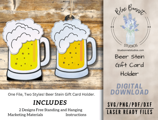 Beer Stein Gift Card Holder