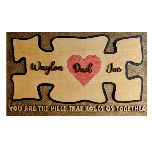 Personalized Unity Puzzle Pieces Sign: A Heartfelt Home Decor Symbolizing Love and Togetherness