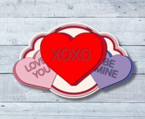 Valentine Candy Hearts Sign