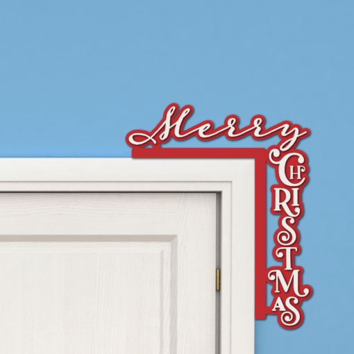 Merry Christmas Word Door Corner