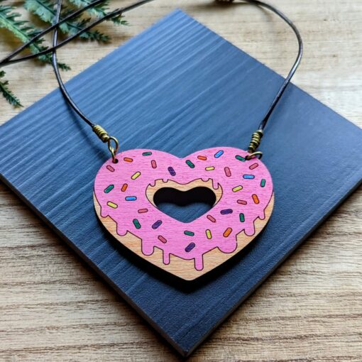 Single Sprinkle Donut Pendant