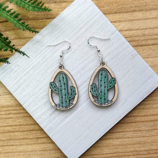 Saguaro Drop Natural Earrings