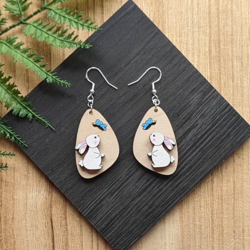 Whimsical Bunny and Butterfly Dangles