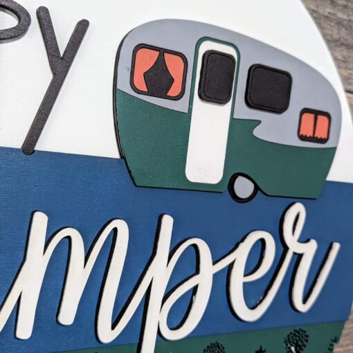 Happy Camper Door Hanger RV - Image 2