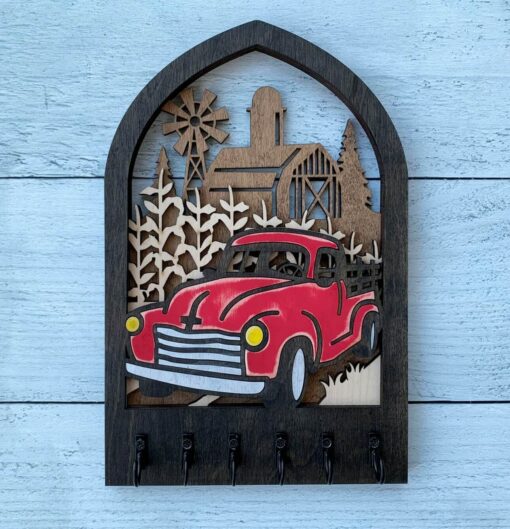 Farm Truck Arch Key Hanger