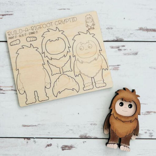 Build a Bigfoot Cryptid Pop-Out Card