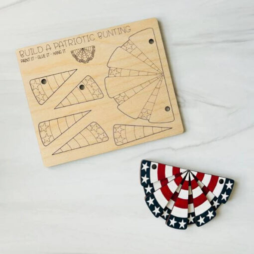 Build a Patriotic Bunting Pop-Out Card