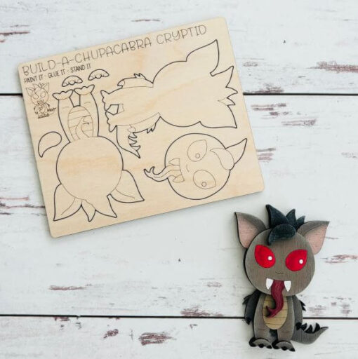 Build a Chupacabra Cryptid Pop-Out Card