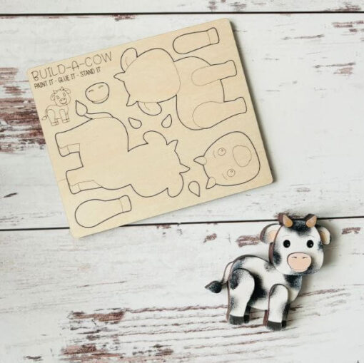 Build a Cow Pop-Out Card