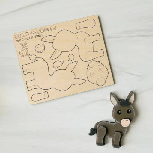 Build a Donkey Pop-Out Card